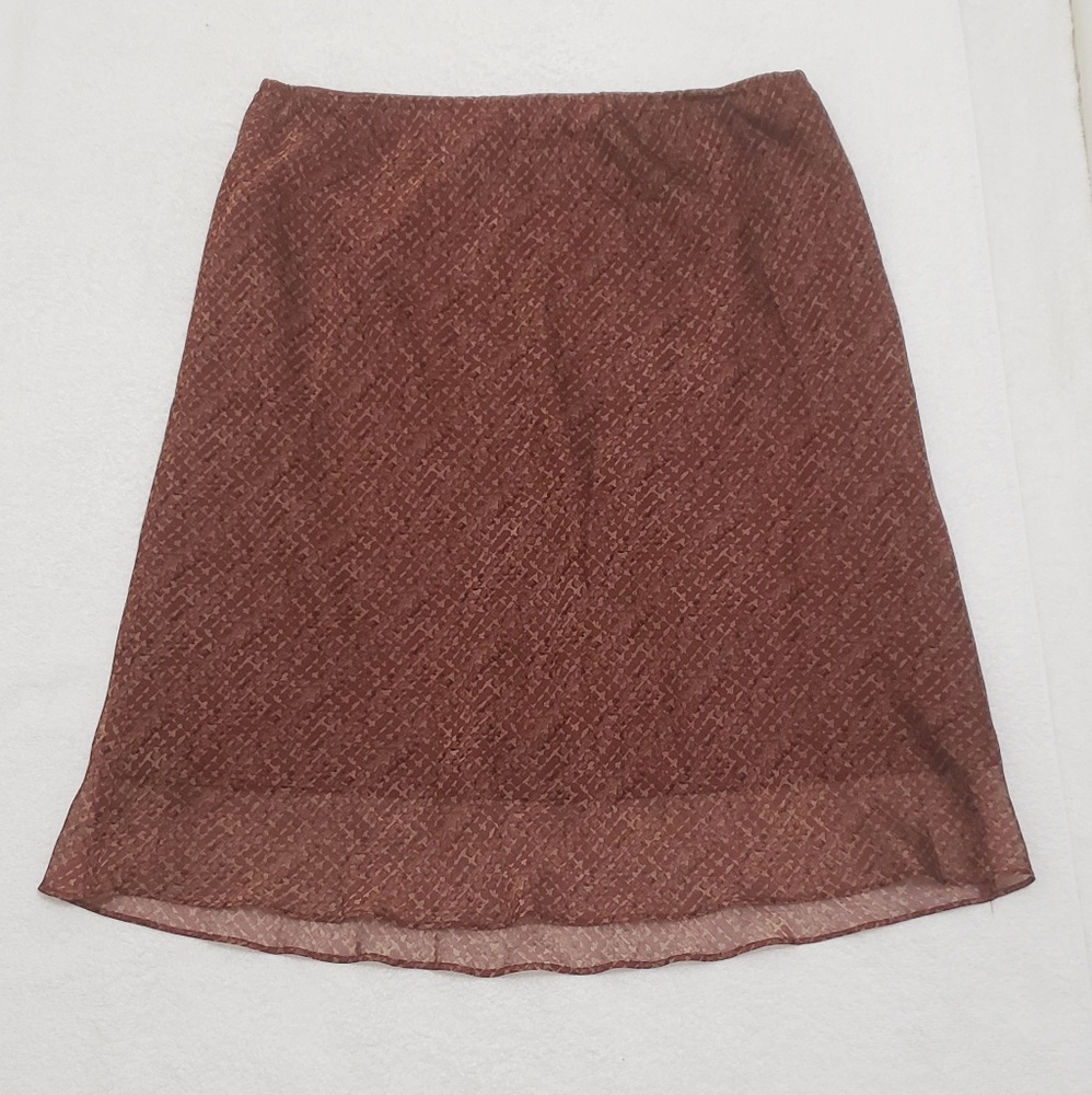 New York & Company Womens Copper/Brown Skirt